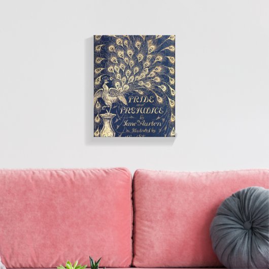 Pride & Prejudice Antiek Hoesje Canvas Print (Insitu (Woonkamer))