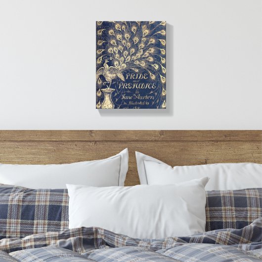 Pride & Prejudice Antiek Hoesje Canvas Print (Insitu (Slaapkamer))