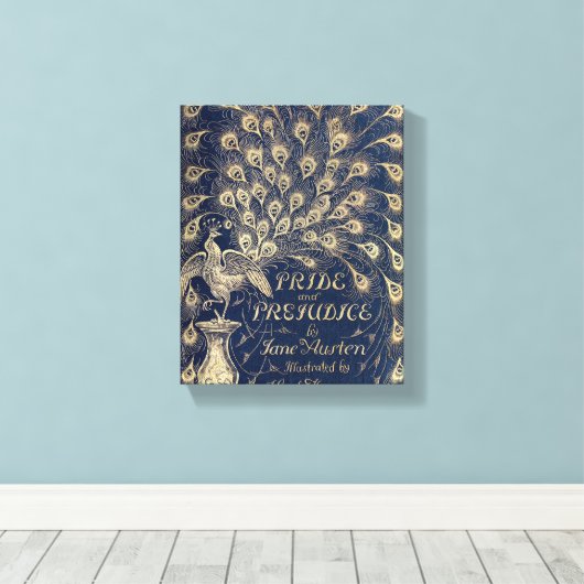 Pride & Prejudice Antiek Hoesje Canvas Print (Insitu (Houten vloer))