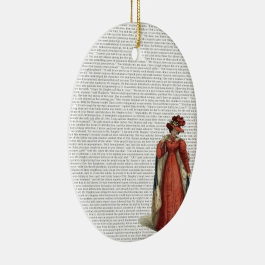 Pride & Prejudice Keramisch Ornament (Rechts)