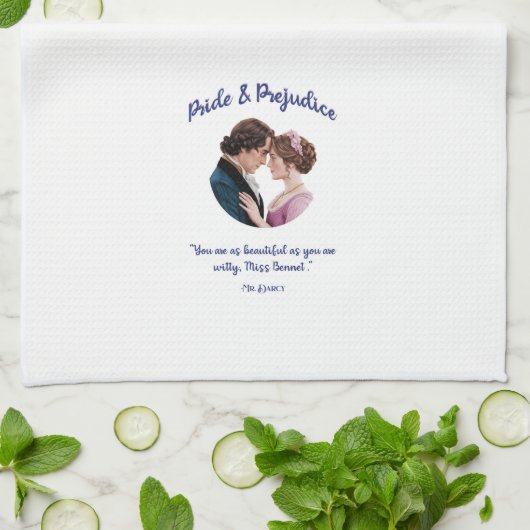 Pride & Prejudice keukenhanddoek (Gevouwen)
