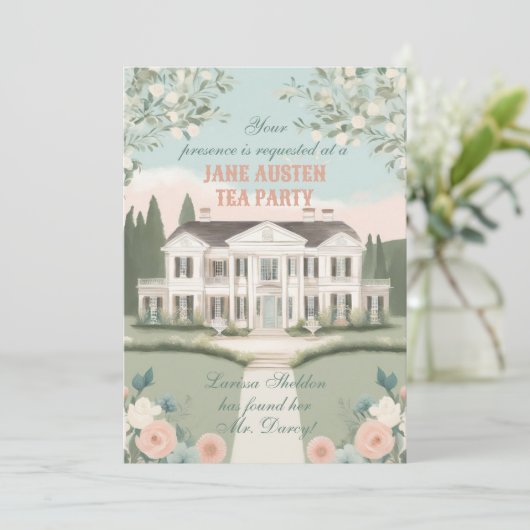 Pride & Prejudice Manor House Kaart (Staand voorkant)