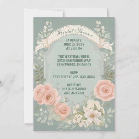 Pride & Prejudice Manor House Kaart (Achterkant)