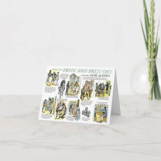 Pride & Prejudice Notecard Kaart (Voorkant)