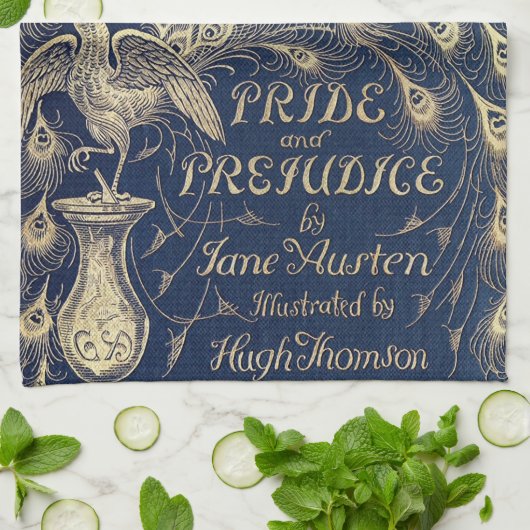 Pride & Prejudice Peacock Kitchen Towel Theedoek (Gevouwen)