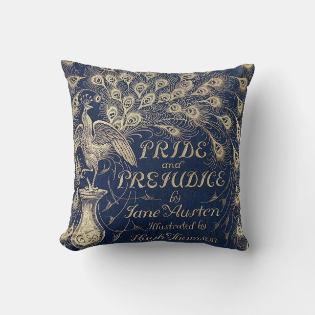 Pride & Prejudice Peacock Pillow Kussen (Voorkant)
