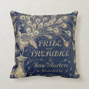 Pride & Prejudice Peacock Pillow Kussen