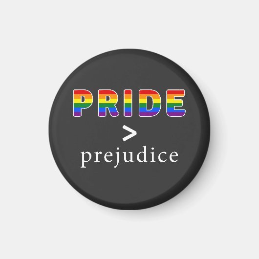 Pride & Prejudice Pride T-shirt Magneet (Voorkant)