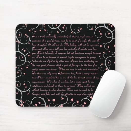 Pride & Prejudice Quotes Mousepad Muismat (Met muis)