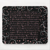 Pride & Prejudice Quotes Mousepad Muismat (Voorkant)