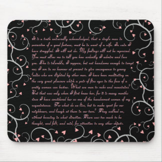 Pride & Prejudice Quotes Mousepad Muismat