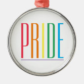 PRIDE Premium Rond Ornament (Voorkant)