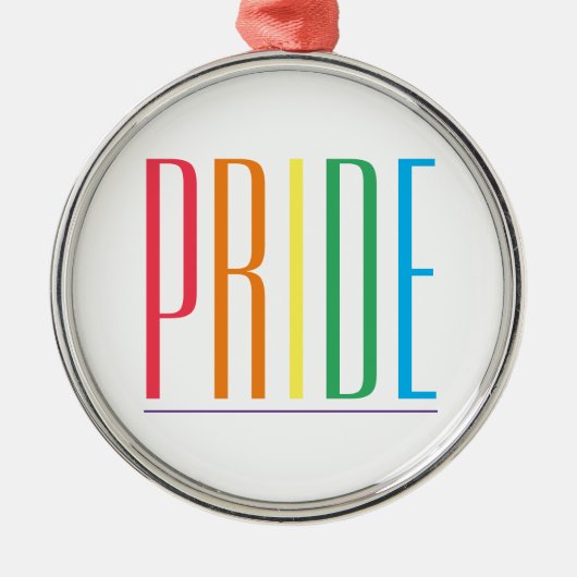 PRIDE Premium Rond Ornament (Voorkant)