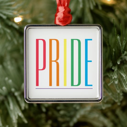 PRIDE Premium Square Ornament (Boom)