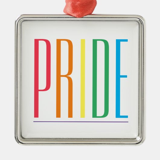 PRIDE Premium Square Ornament (Voorkant)