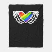 Pride - Pride Skeleton Handen met Heart 2 Classic Fleece Deken (Voorkant)