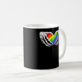Pride - Pride Skeleton Handen met Heart 2 Classic Koffiemok (Voorkant rechts)