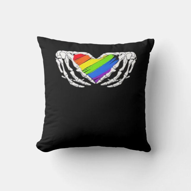 Pride - Pride Skeleton Handen met Heart 2 Classic Kussen (Voorkant)