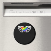Pride - Pride Skeleton Handen met Heart 2 Classic Magneet (Insitu (Vaatwasser))