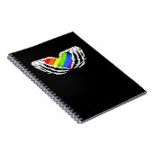 Pride - Pride Skeleton Handen met Heart 2 Classic Notitieboek (Rechterzijde)