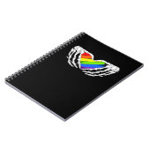 Pride - Pride Skeleton Handen met Heart 2 Classic Notitieboek (Linkerzijde)