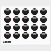 Pride - Pride Skeleton Handen met Heart 2 Classic Ronde Sticker (Vel)