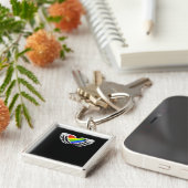Pride - Pride Skeleton Handen met Heart 2 Classic Sleutelhanger (Zijkant)