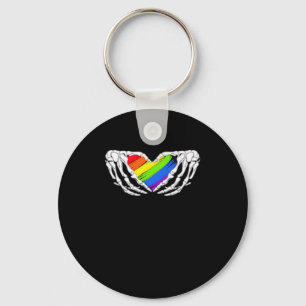 Pride - Pride Skeleton Handen met Heart 2 Classic Sleutelhanger