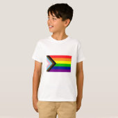 Pride Progress-vlag T-shirt (Voorkant volledig)