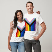 Pride Progress-vlag T-shirt (Unisex)