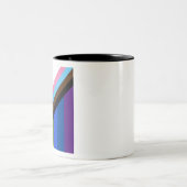 Pride Progress-vlag Tweekleurige Koffiemok (Center)