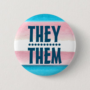 PRIDE PRONOUN THEMA/HEN BADGE Button