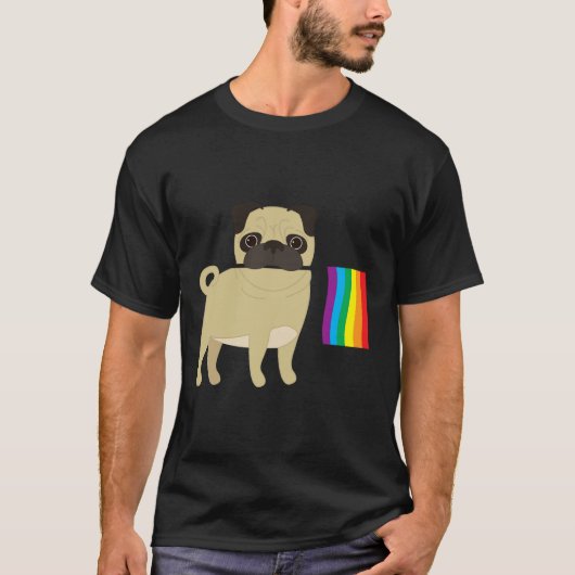 Pride Pug 353 T-shirt (Voorkant)