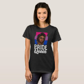 Pride Queen Bisexual Flag Bisexuality Afro Women G T-shirt (Voorkant volledig)