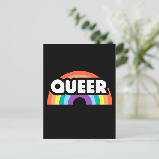 Pride-Queer regenboogliefde is liefde. Briefkaart (Staand voorkant)