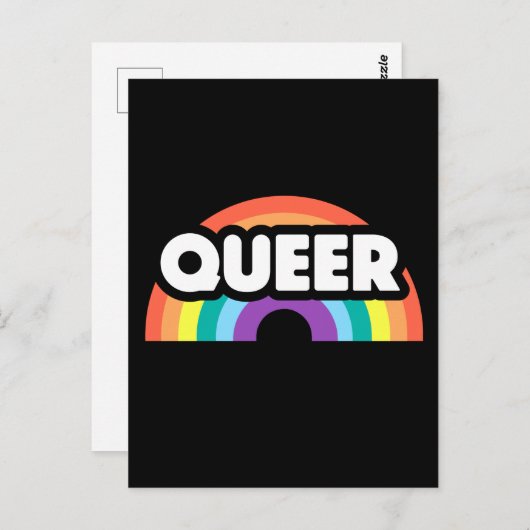 Pride-Queer regenboogliefde is liefde. Briefkaart (Voorkant / Achterkant)