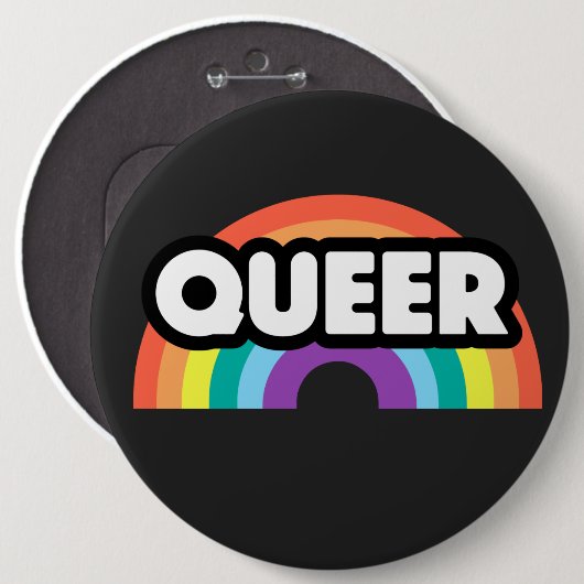 Pride-Queer regenboogliefde is liefde. Button (Voorkant /achterkant)