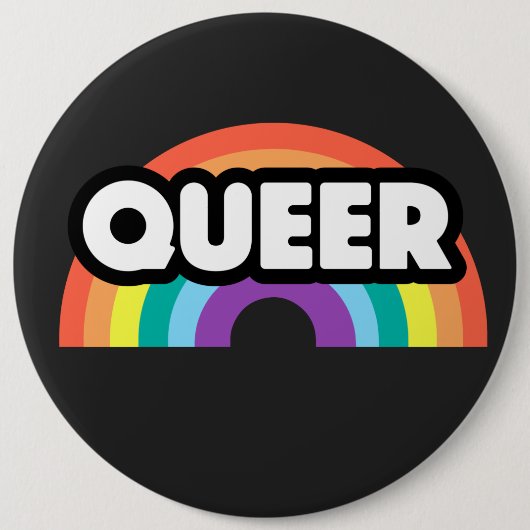 Pride-Queer regenboogliefde is liefde. Button (Voorkant)
