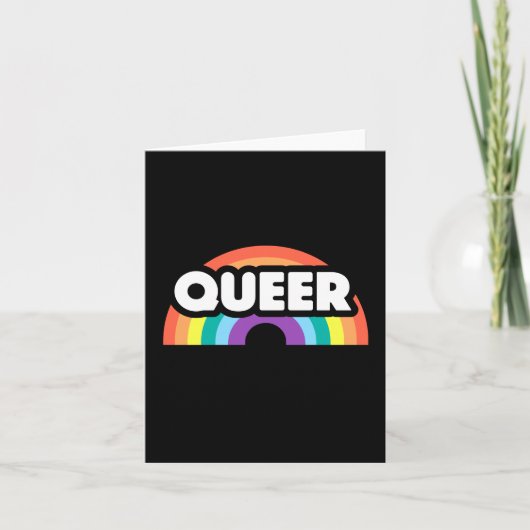 Pride-Queer regenboogliefde is liefde. Notitiekaartje (Voorkant)