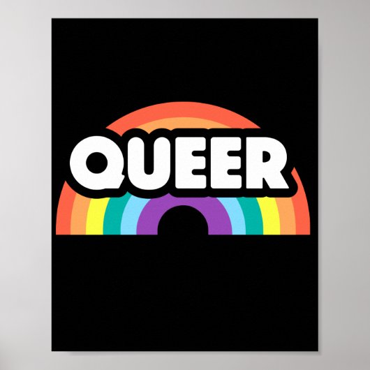Pride-Queer regenboogliefde is liefde. Poster (Voorkant)