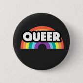 Pride-Queer regenboogliefde is liefde. Ronde Button 5,7 Cm (Voorkant)