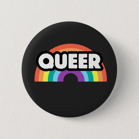Pride-Queer regenboogliefde is liefde. Ronde Button 5,7 Cm (Voorkant)
