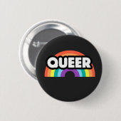 Pride-Queer regenboogliefde is liefde. Ronde Button 5,7 Cm (Voorkant /achterkant)