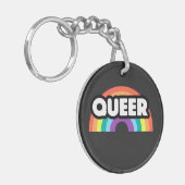 Pride-Queer regenboogliefde is liefde. Sleutelhang Sleutelhanger (Voorkant Links)