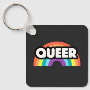 Pride-Queer regenboogliefde is liefde. Sleutelhang Sleutelhanger