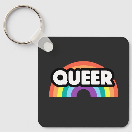 Pride-Queer regenboogliefde is liefde. Sleutelhang Sleutelhanger (Voorkant)