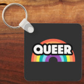 Pride-Queer regenboogliefde is liefde. Sleutelhang Sleutelhanger (Voorkant)