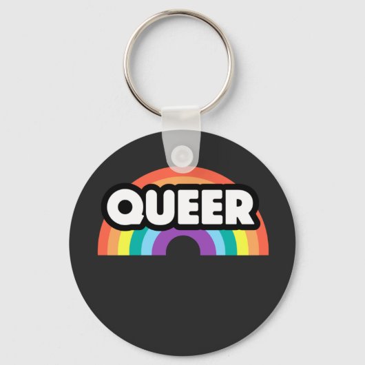 Pride-Queer regenboogliefde is liefde. Sleutelhanger (Voorkant)