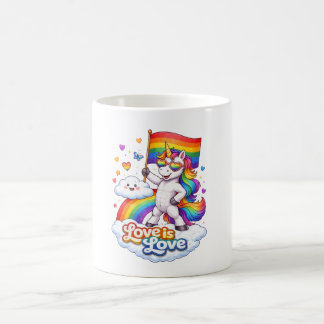 Pride, Queer, Unicorn Koffiemok