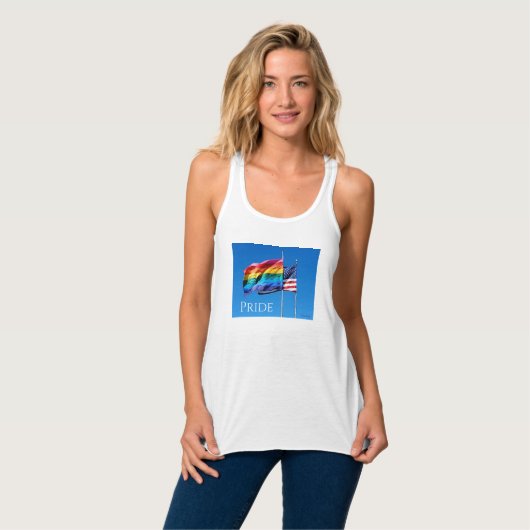'Pride' Racerback Tank (Volledige Voorkant)